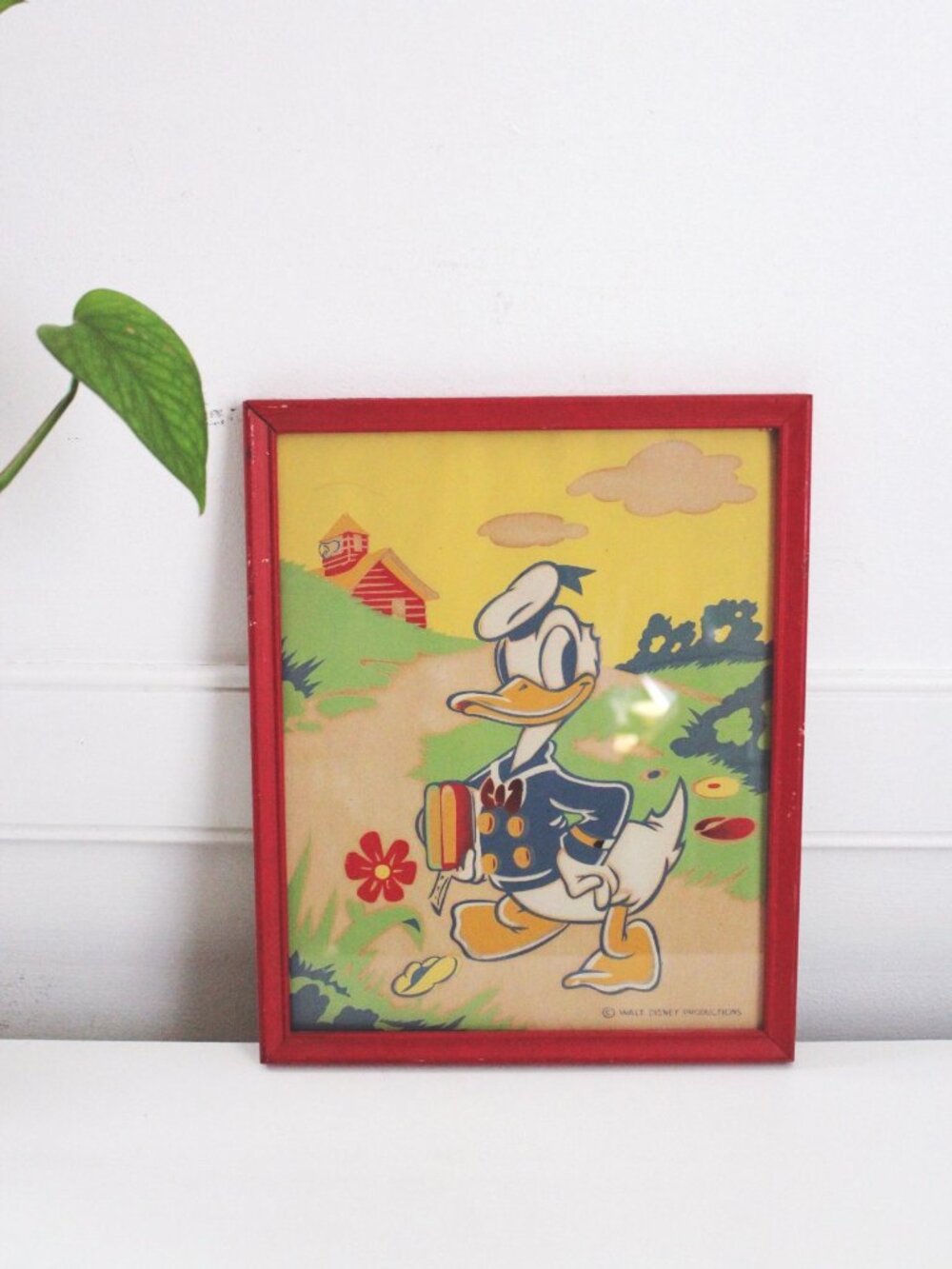 Vintage Walt Disney Productions Framed Prints Set Of 3 Minnie Mouse Bambi & Dona - Picture 3 of 9